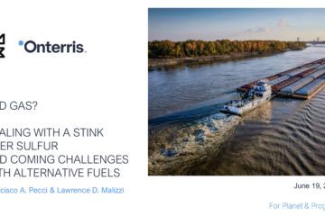 Title slide: Bad Gas? Dealing with a Stink over Sulfur and Coming Challenges with Alternative Fuels, Pecci and Malizzi, June 19, 2026